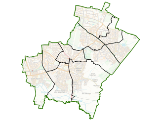 Oadby and Wigston Current Wards Map